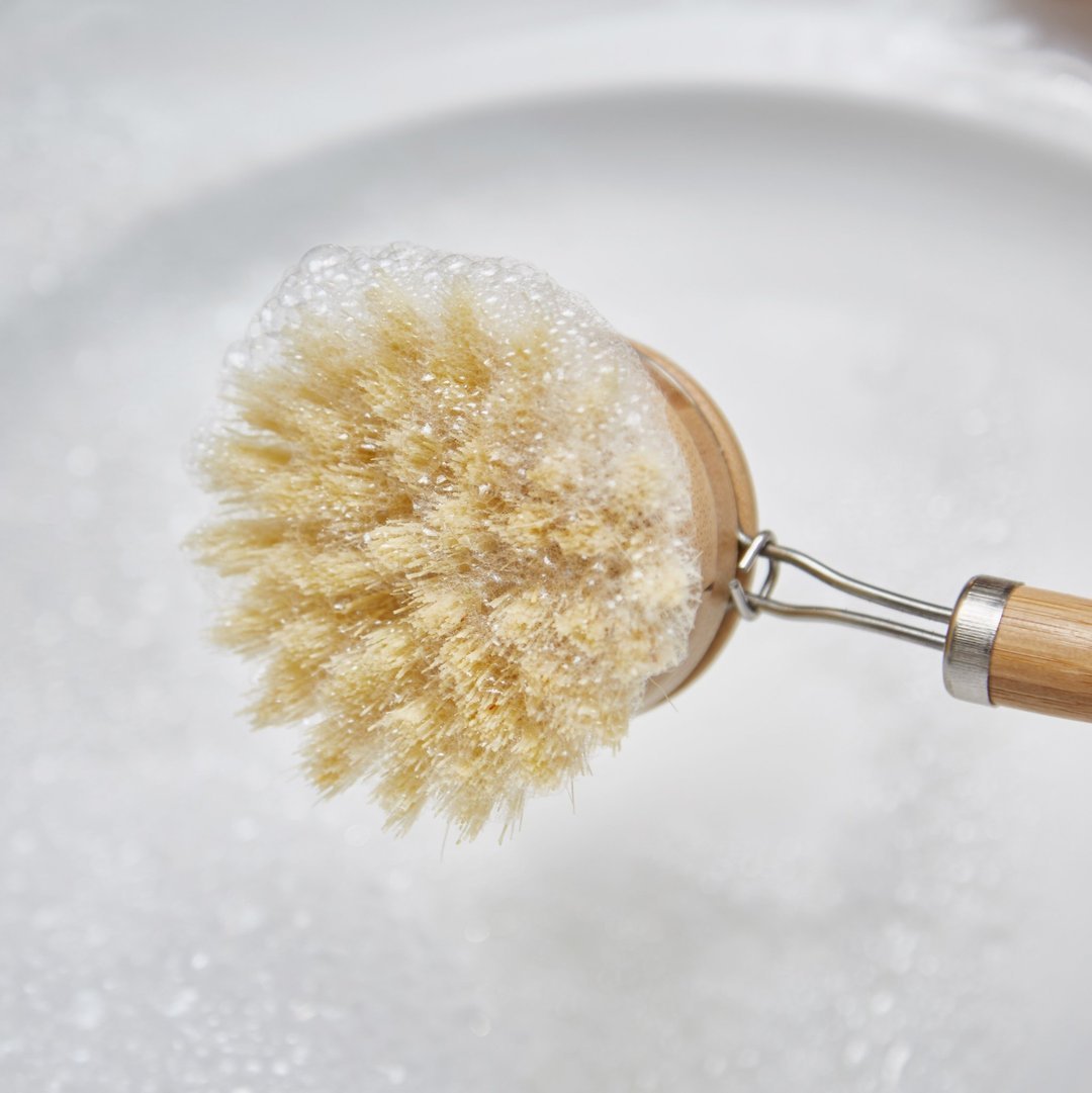 Wooden & Sisal Dish Brush