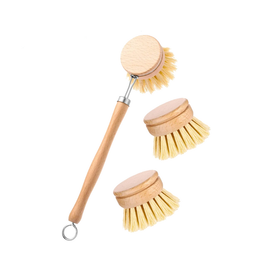 Wooden & Sisal Dish Brush